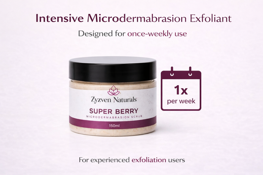 Super Berry Microdermabrasion Scrub | Deep Exfoliating Face Scrub with Acai & Goji (150ml)