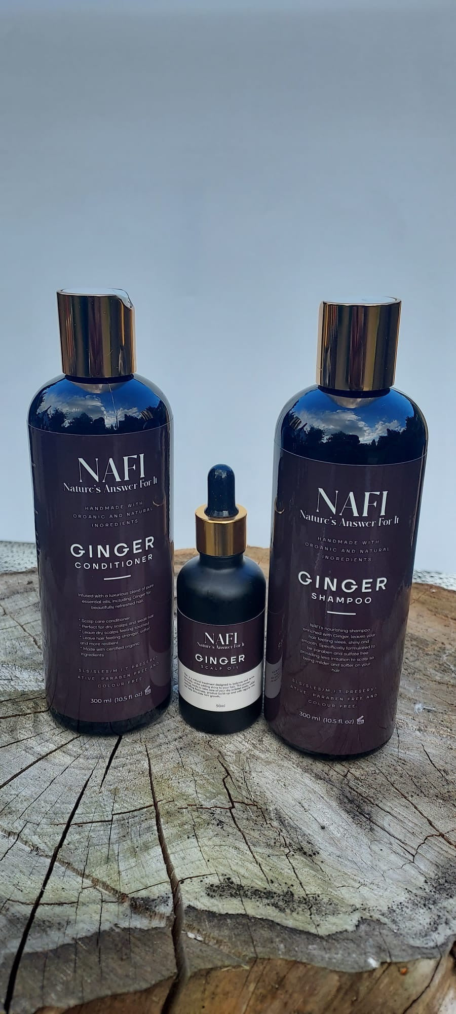 Ginger Scalp Oil (50ml) | Hair Growth & Dandruff Support with Ginger, Rosemary & Black Seed Oil