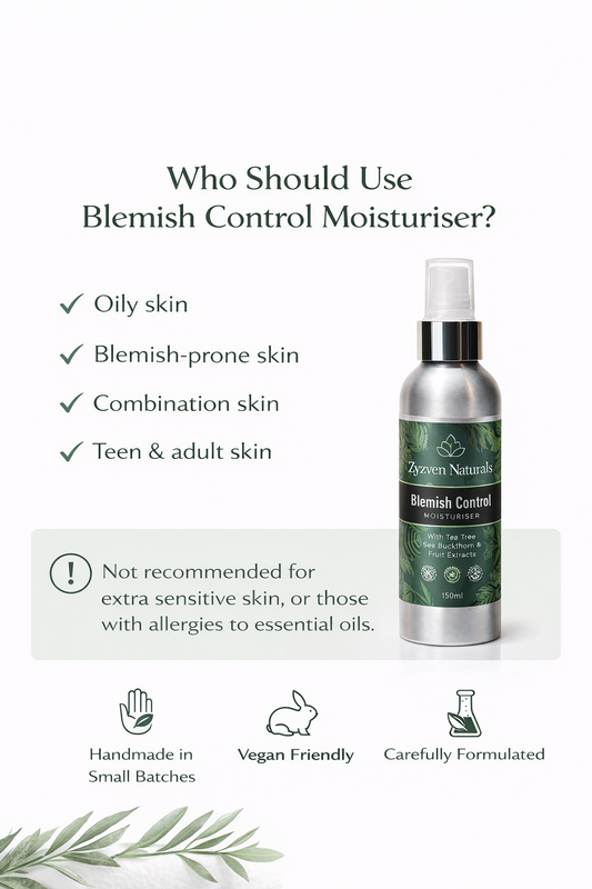 Blemish Control Moisturizer | Organic Face Cream for Oily & Acne-Prone Skin (50ml)