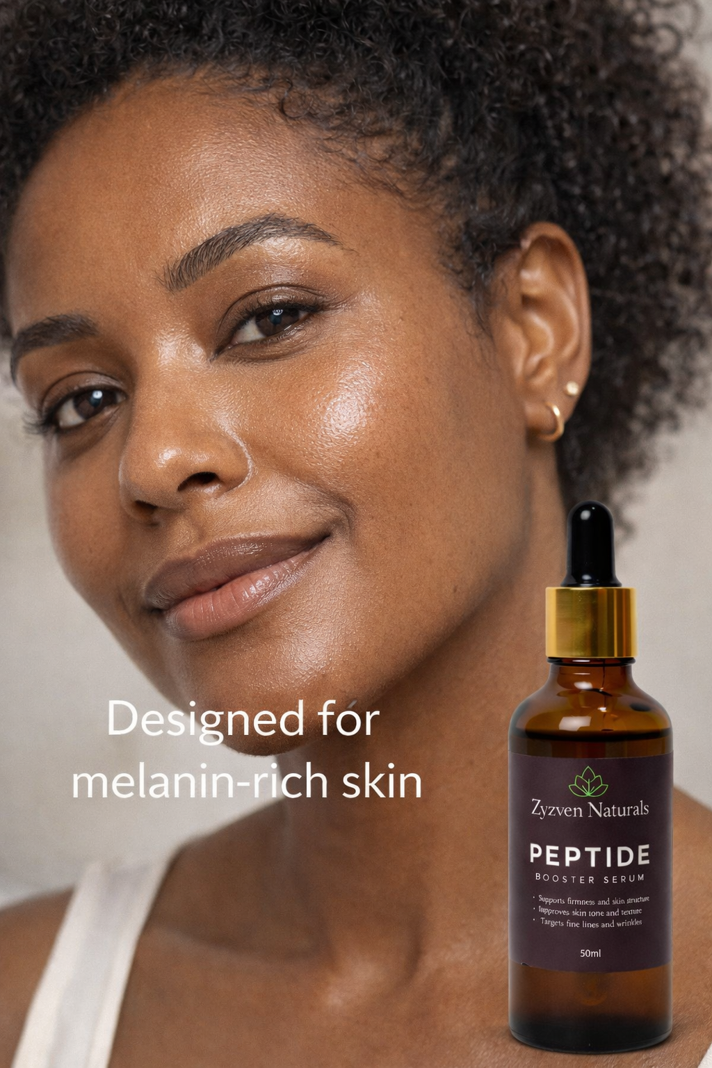 Peptide Booster Facial Serum | Quad-Peptide Anti-Aging Serum for Firm, Smooth Skin (50ml)