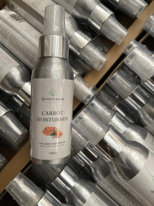 Carrot & Sea Buckthorn Facial Moisturizer | Organic Face Cream for Oily, Blemish-Prone & Mature Skin (50ml)