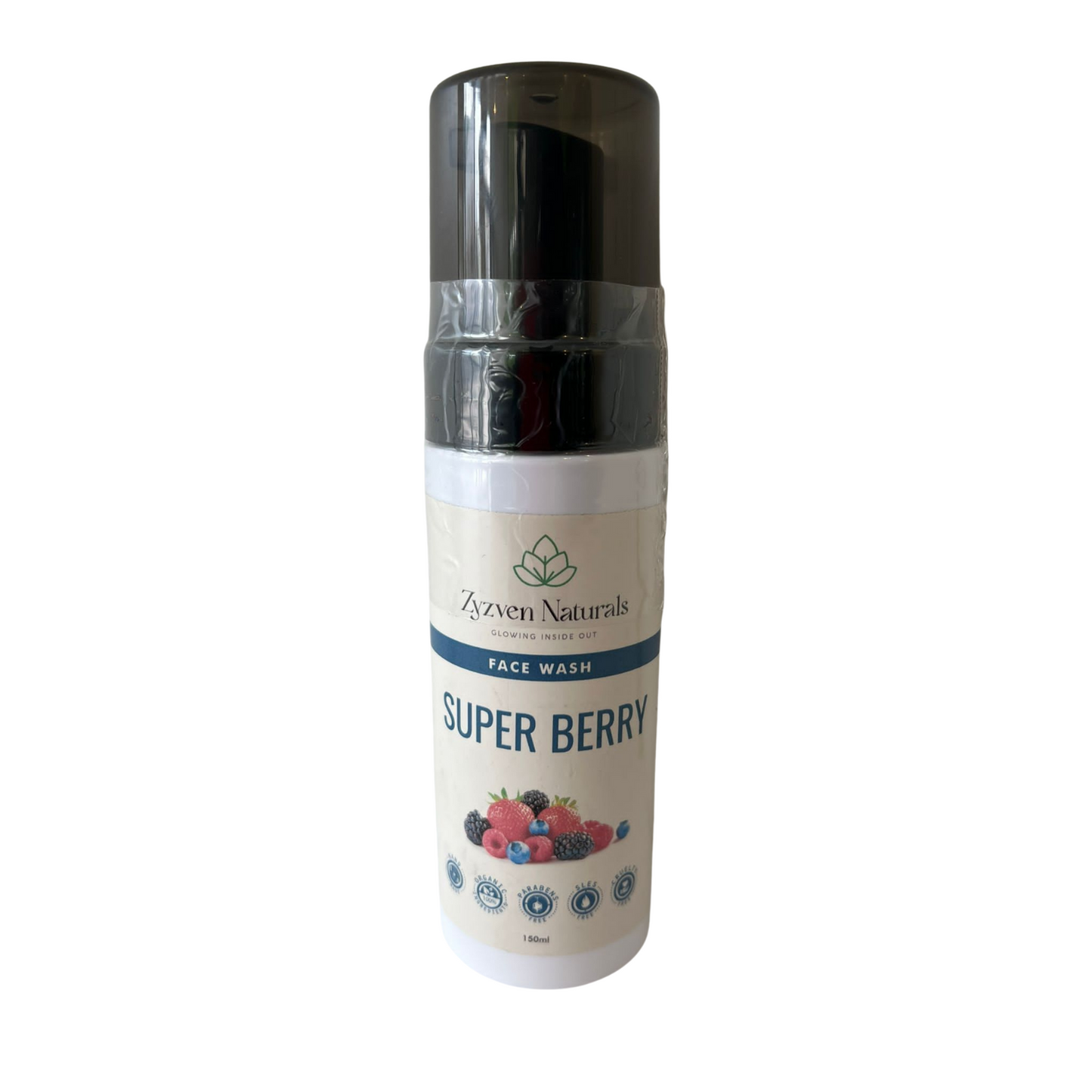 Super Berry Facial Wash | Organic Hydrating Face Cleanser with Cucumber & Melon (150ml)