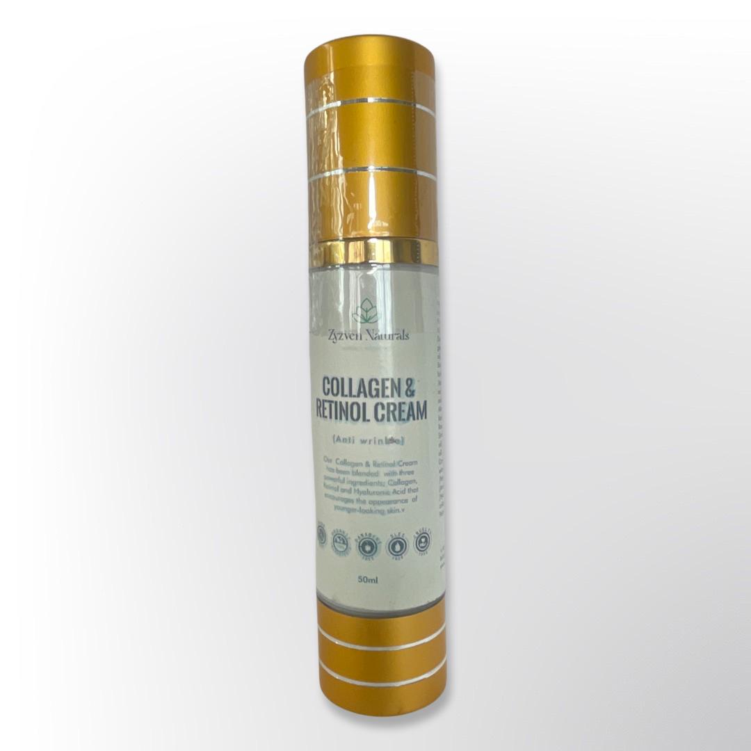 Retinol & Collagen Face Cream | Organic Anti-Aging Moisturizer for Firm, Youthful Skin