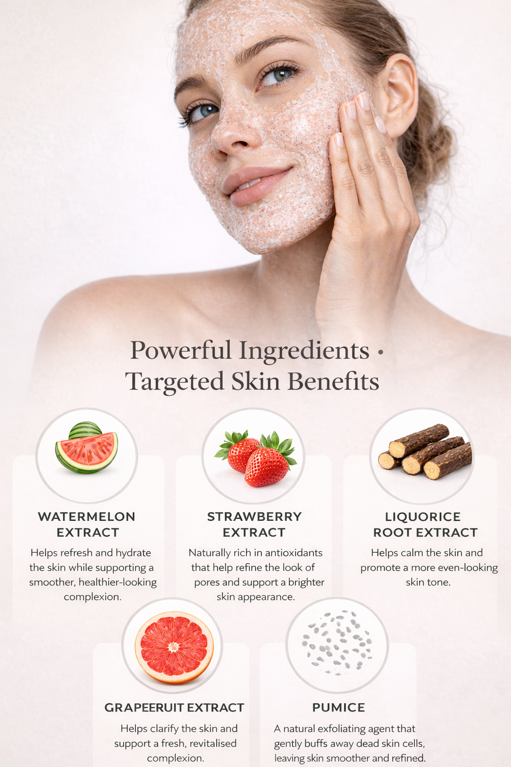 Clear Skin Facial Scrub | Exfoliating Face Scrub for Oily & Blemish-Prone Skin (150ml)