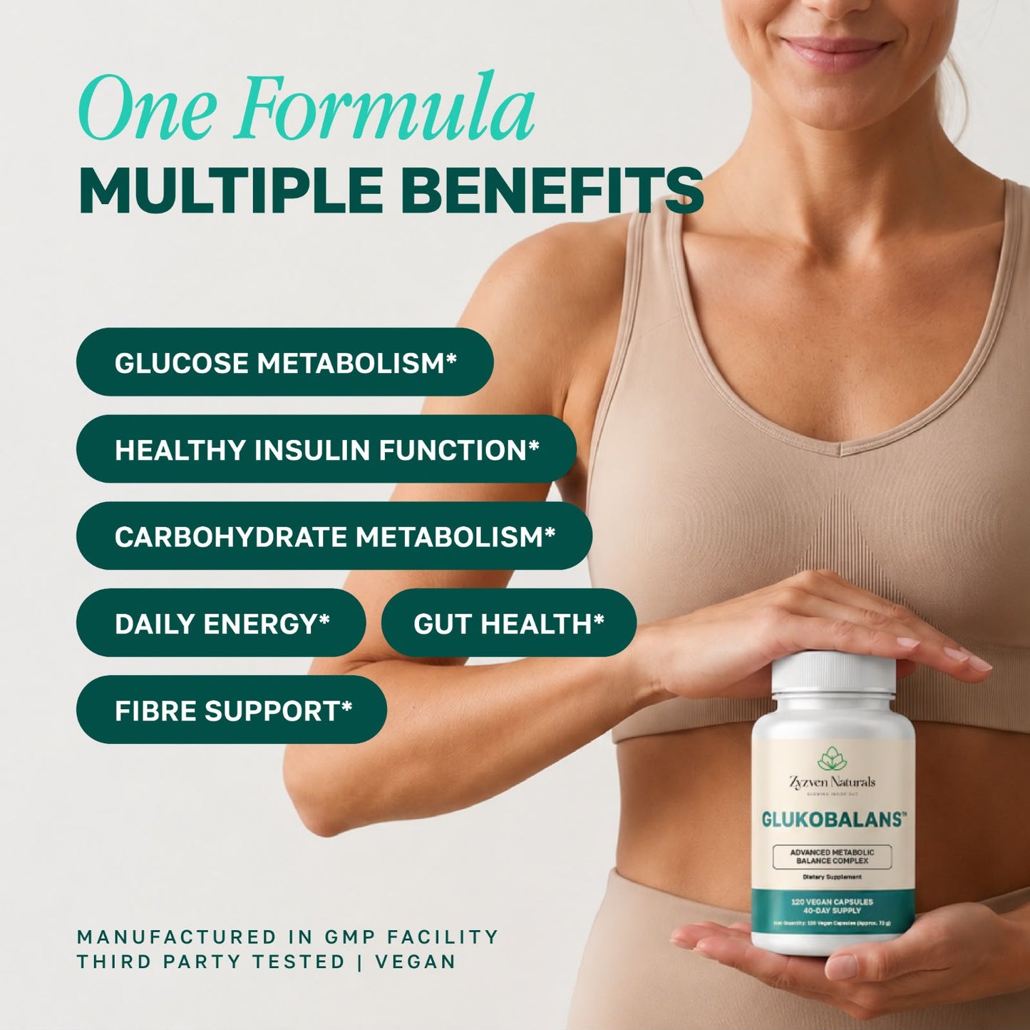 Metabolic Support Capsules (120 Count) | Glukobalans™