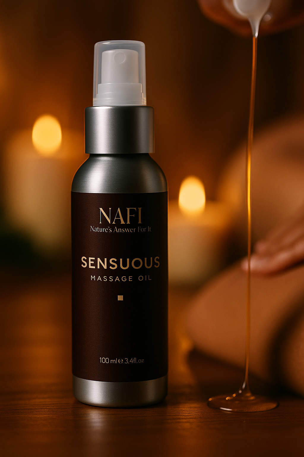 Sensuous Massage Oil | Organic Botanical Massage Oil for Relaxation (100ml)