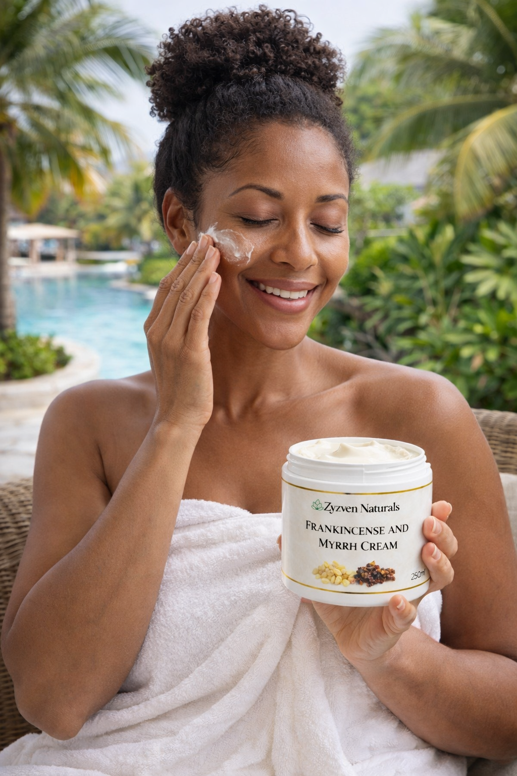 Frankincense & Myrrh Face & Body Cream (200ml) | Hydrating Moisturizer with Shea Butter, Rosehip & Avocado Oil