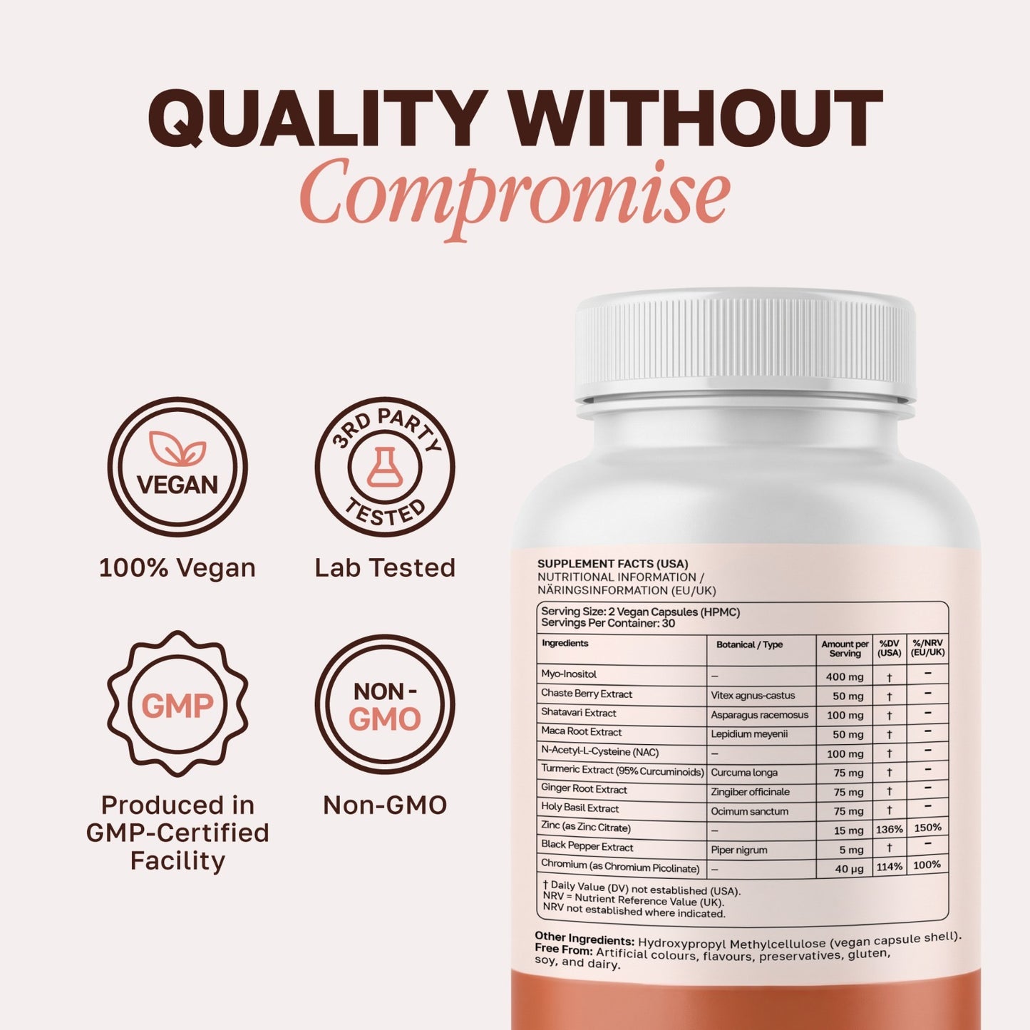 PCOS & Fertility Support Capsules (60 Count) | Freja Advance