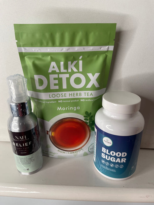 Blood Sugar Wellness Bundle | Organic Herbal Tea, Blood Sugar Support & Foot Care