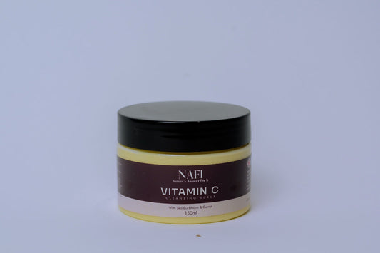 Vitamin C Facial Scrub | Organic Brightening Face Scrub with Sea Buckthorn & Carrot (50ml)