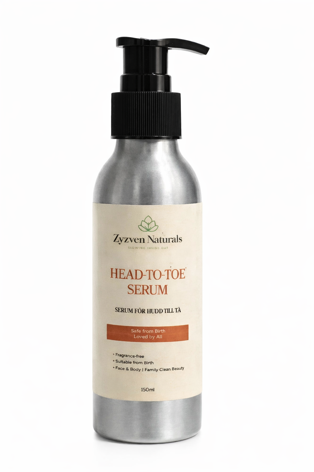 Head to Toe Family Moisturiser (250ml) | Fragrance-Free Face & Body Cream for Babies, Children & Adults