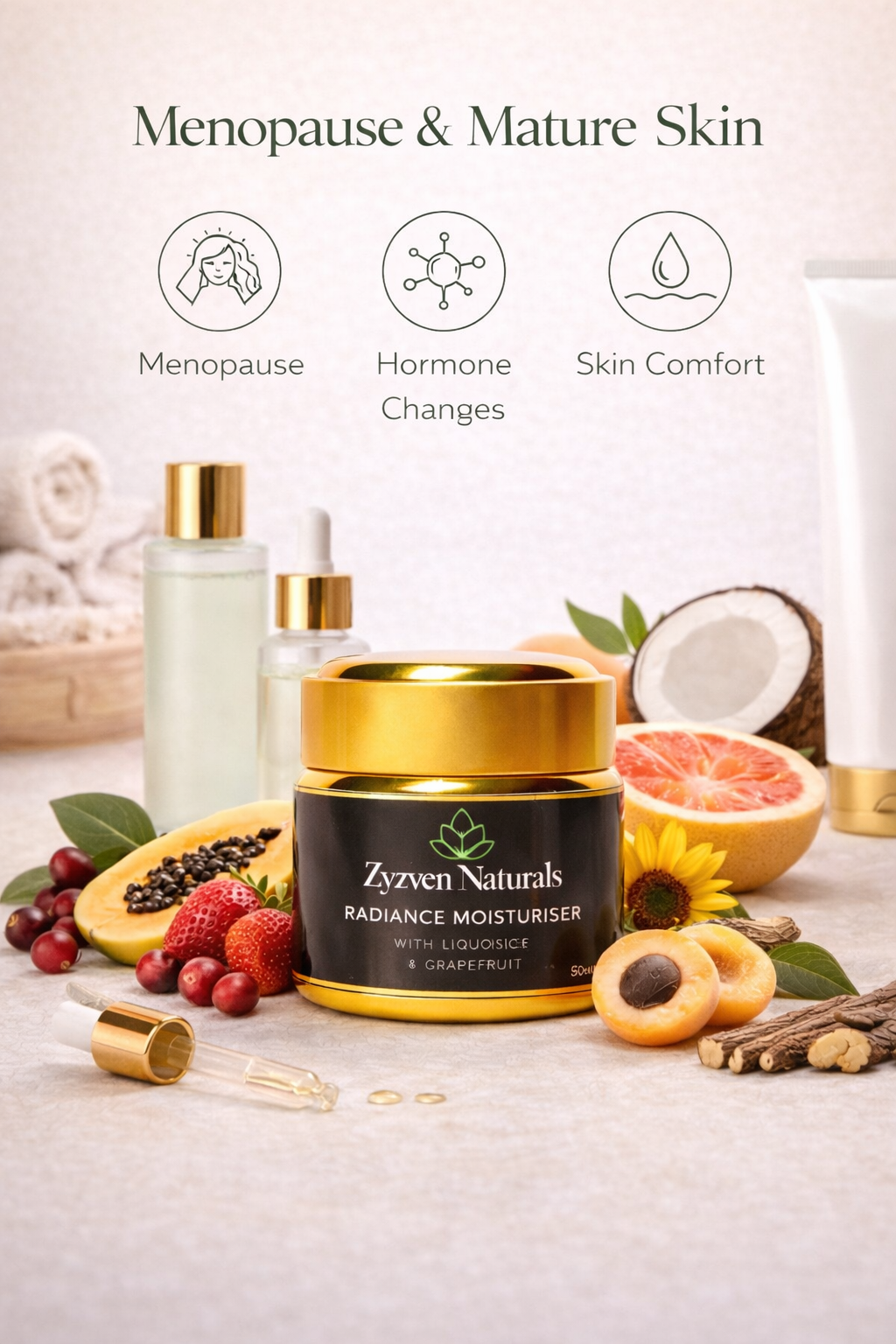 Radiance Moisturizer | Organic Brightening Face Cream for Dark Spots & Uneven Skin Tone (50ml)