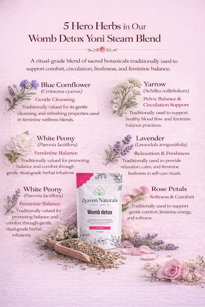 Womb Detox Yoni Steam Blend (80g) | Herbal Vaginal Steam for Women's Wellness & Self-Care