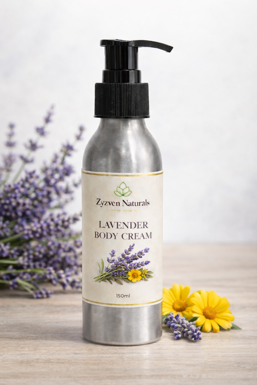 Lavender Face & Body Cream (200ml) | Hydrating Moisturizer with Lavender, Shea Butter & Rosehip Oil