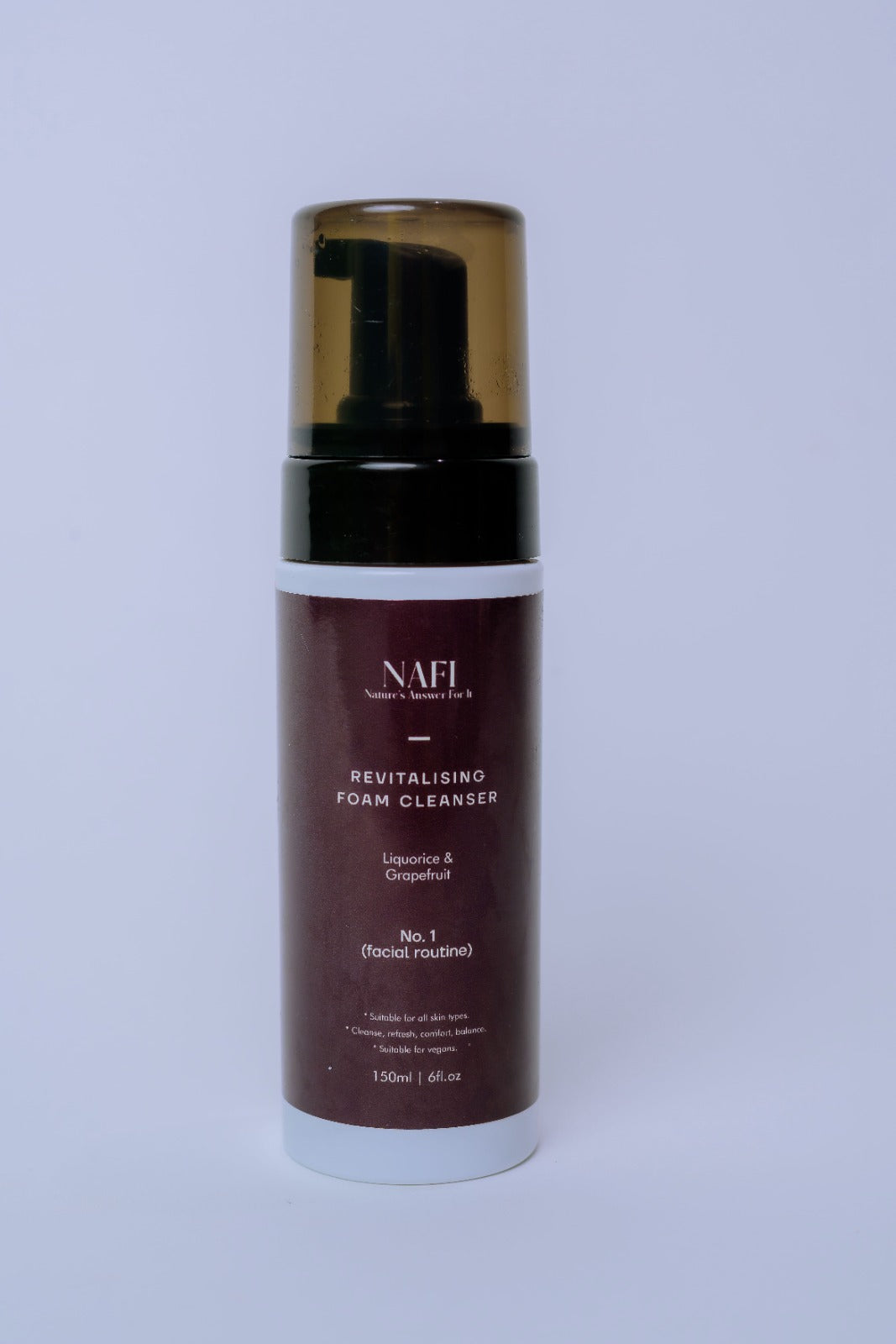 Revitalising Foaming Facial Cleanser | Organic Grapefruit, Licorice & Strawberry Face Wash