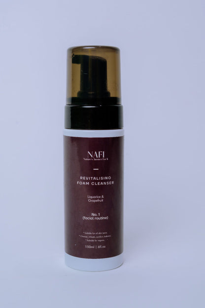 Revitalising Foaming Facial Cleanser | Organic Grapefruit, Licorice & Strawberry Face Wash