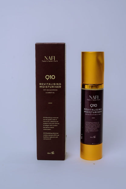 Coenzyme Q10 Moisturizer | Organic Anti-Aging Face Cream with Sea Buckthorn & Carrot (50ml)