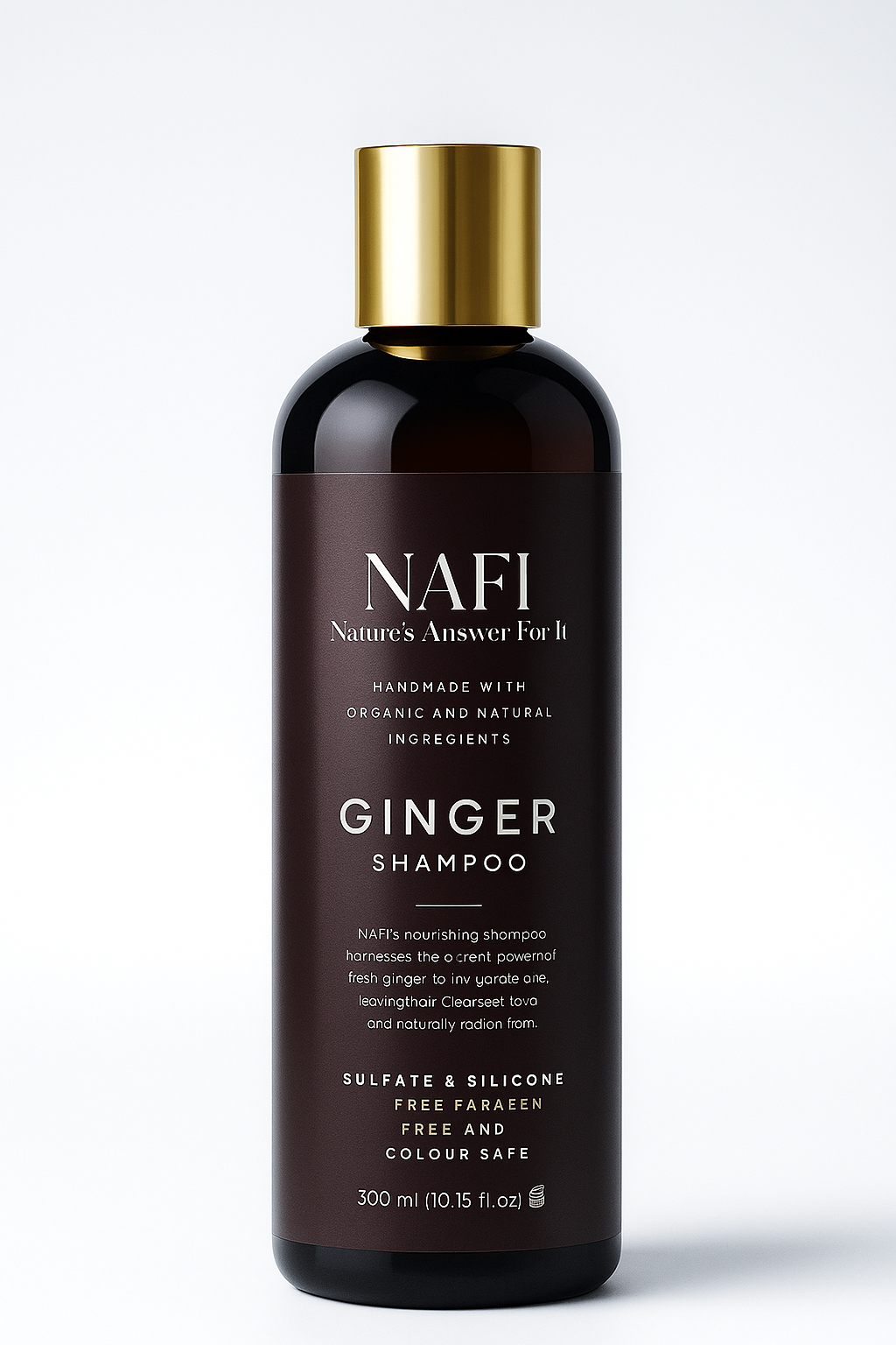 Ginger Shampoo | Organic Botanical Shampoo for Healthy Hair & Scalp