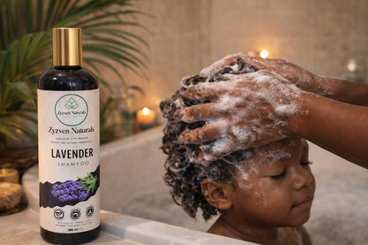 Lavender Shampoo (300ml) | Organic Calming Shampoo with Lavender, Aloe Vera & Rosemary