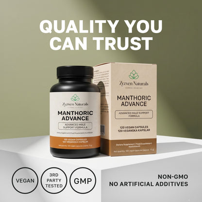 Men's Vitality & Performance Support Capsules (120 Count) | Manthoric Advance