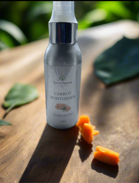 Carrot & Sea Buckthorn Facial Moisturizer | Organic Face Cream for Oily, Blemish-Prone & Mature Skin (50ml)