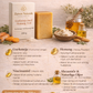 Turmeric & Honey Brightening Soap Bar (200g) | Face & Body Cleanser with Kojic Acid, Niacinamide & Sea Buckthorn