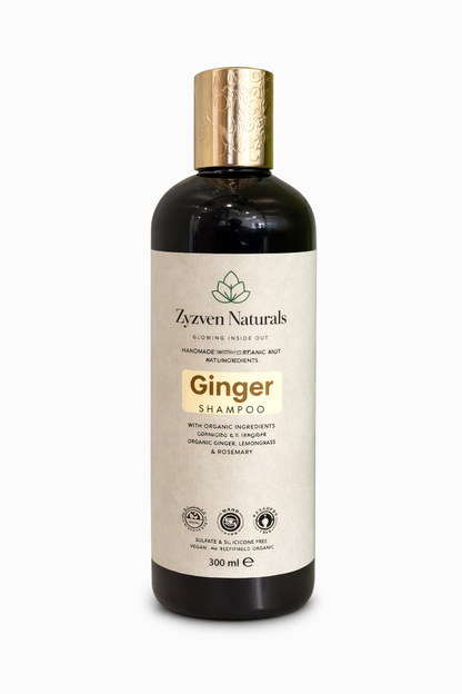 Ginger Shampoo | Organic Botanical Shampoo for Healthy Hair & Scalp