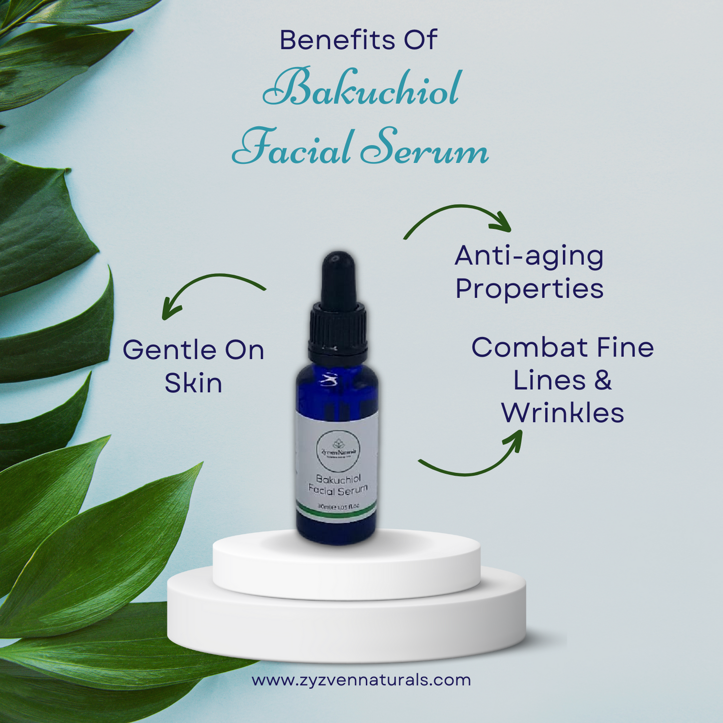 Bakuchiol Facial Serum | Organic Retinol Alternative Face Oil (30ml)
