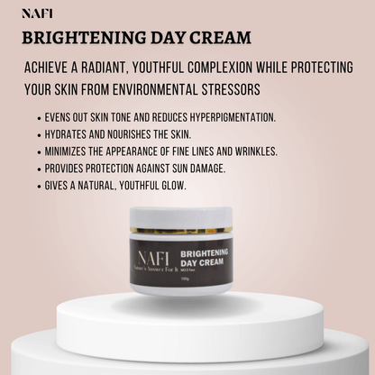 Brightening Day Cream | Organic Daily Moisturizer for Dark Spots & Uneven Skin Tone (50ml)