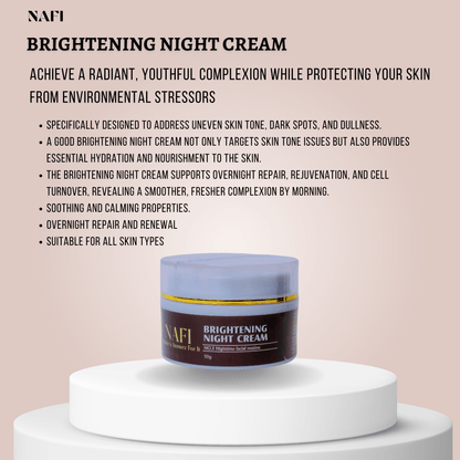 Brightening Night Cream | Overnight Face Cream for Dark Spots & Uneven Skin Tone (50ml)