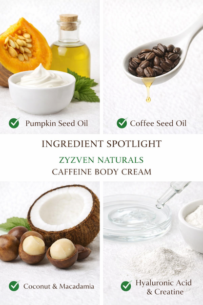 Coffee Body Moisturiser (250ml) | Hydrating Body Cream with Coffee Oil, Macadamia Oil & Shea Butter