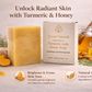 Turmeric & Honey Brightening Soap Bar (200g) | Face & Body Cleanser with Kojic Acid, Niacinamide & Sea Buckthorn