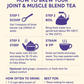 Organic Joint & Muscle Wellness Herbal Tea (60g) | JointEase | Caffeine-Free | GMP Certified