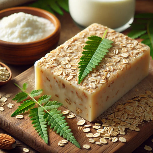 Neem Oatmeal Milk Bar for Sensitive Skin Relief | Zyzven Naturals