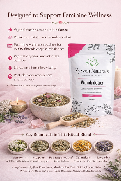 Womb Detox Yoni Steam Blend (80g) | Herbal Vaginal Steam for Women's Wellness & Self-Care