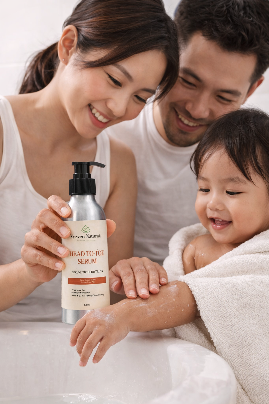 Head to Toe Family Moisturiser (250ml) | Fragrance-Free Face & Body Cream for Babies, Children & Adults