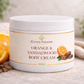 Orange & Sandalwood Body Cream (250ml) | Men's Moisturizer with Shea Butter, Rosehip & Avocado Oil