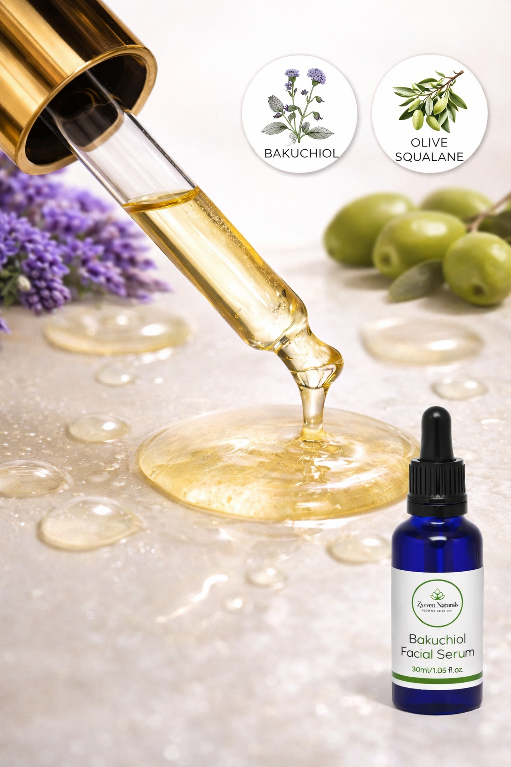 Bakuchiol Facial Serum | Organic Retinol Alternative Face Oil (30ml)