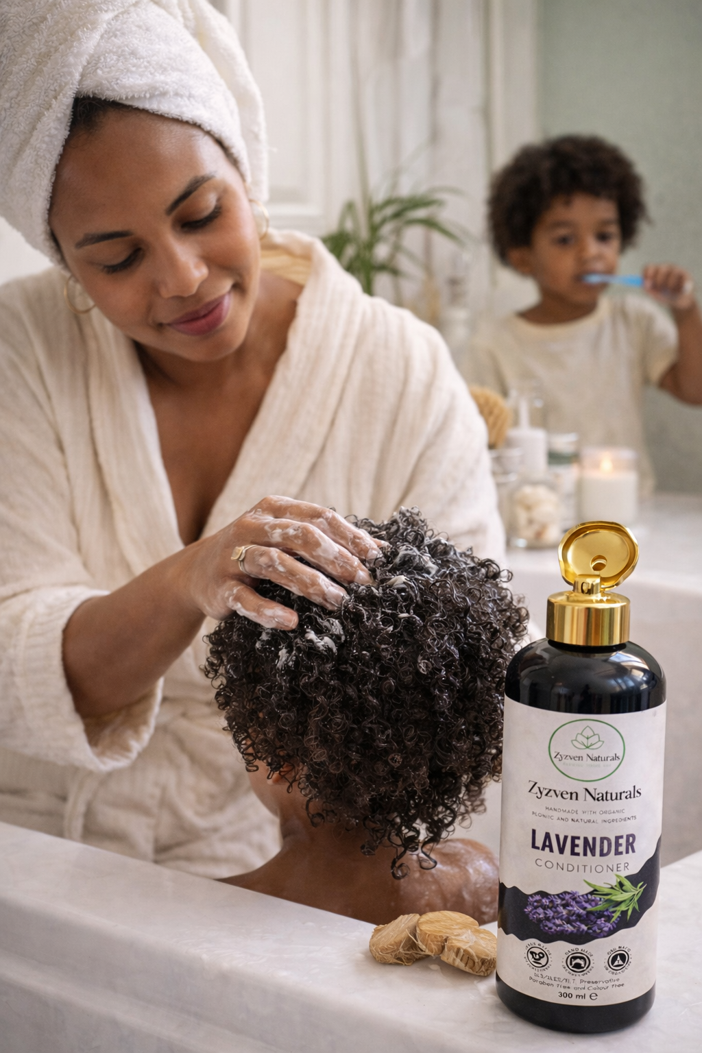 Lavender Conditioner (300ml) | Organic Moisturizing Conditioner with Lavender, Aloe Vera & Shea Butter