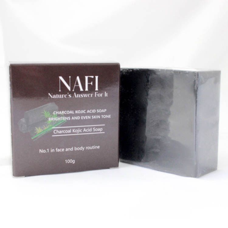 Charcoal & Kojic Acid Soap | Brightening Face & Body Soap for Acne & Dark Spots (100g)