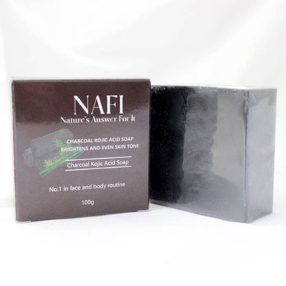 Charcoal & Kojic Acid Soap | Brightening Face & Body Soap for Acne & Dark Spots (100g)