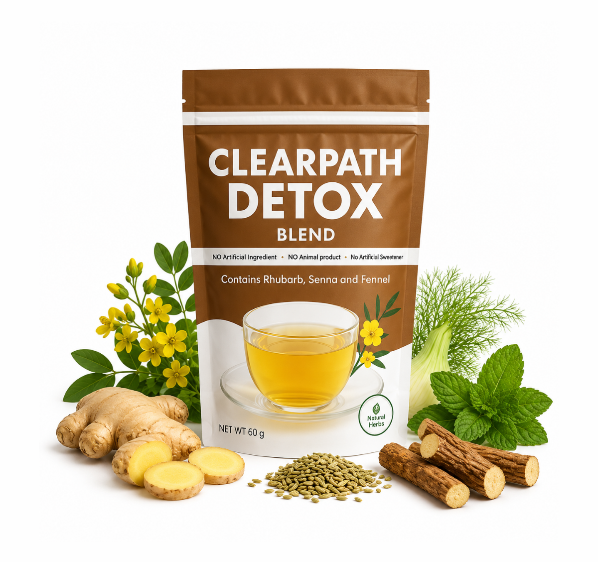 Detox Organic Herbal Tea (60g) | ClearPath Detox