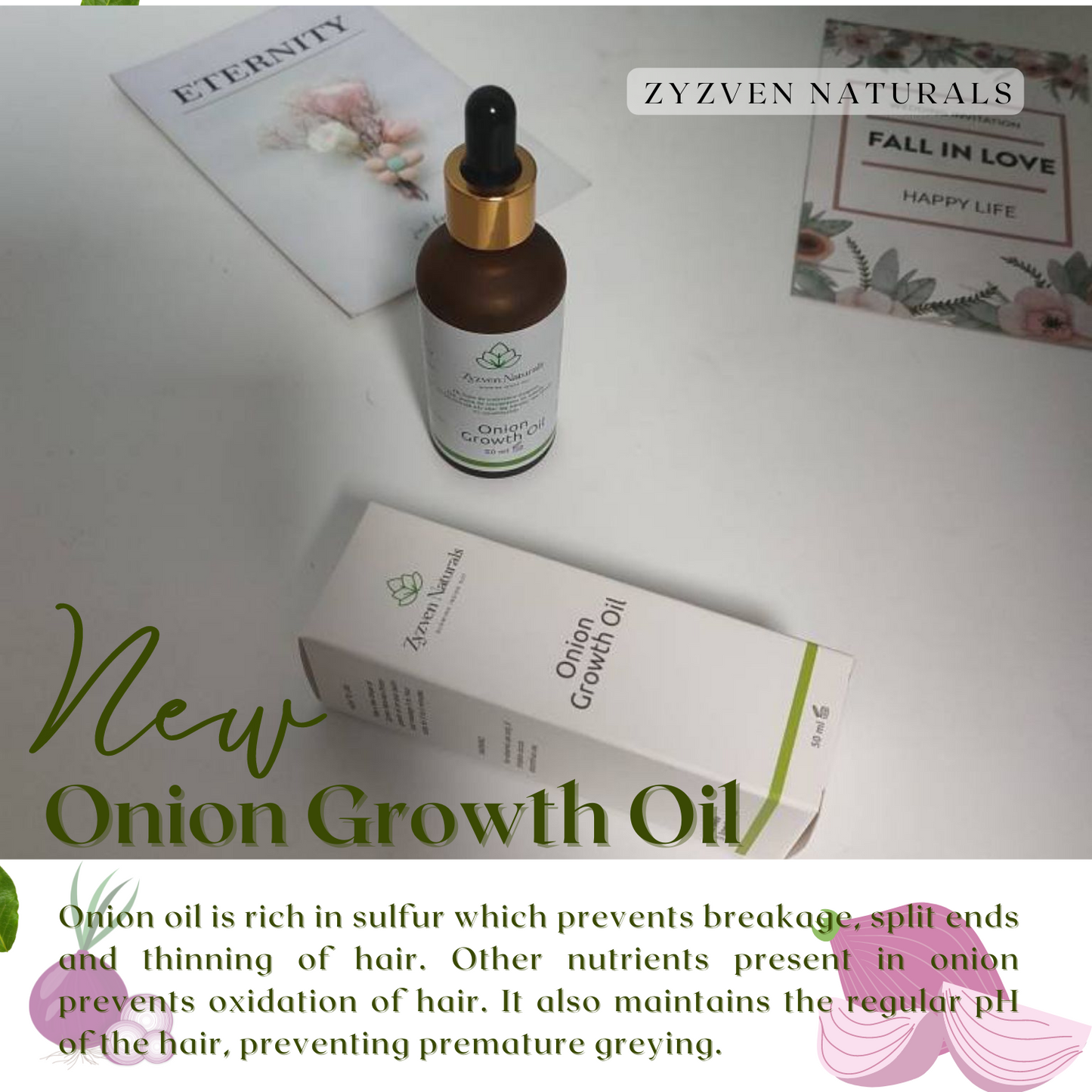 Hair Growth Oil | Organic Botanical Scalp & Hair Treatment (50ml)